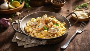 Creamy French Onion Chicken Pasta