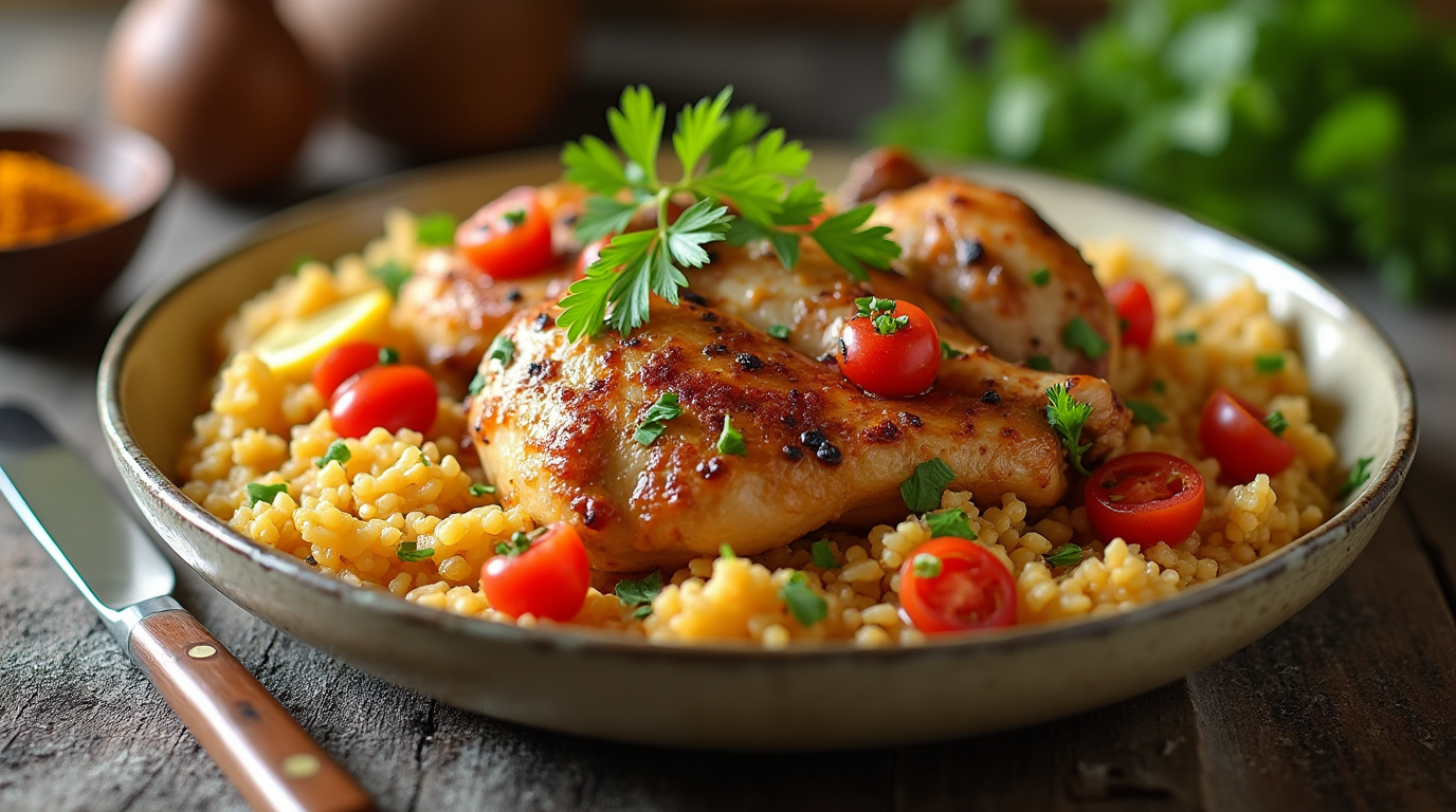 Oven Baked Chicken And Rice